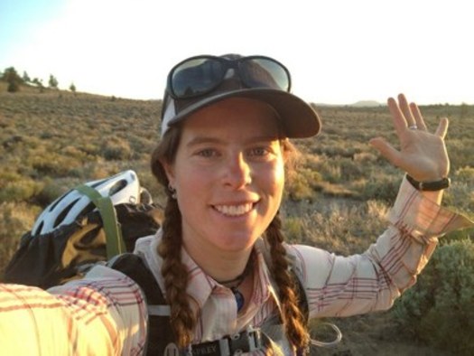 PHOTO: She even takes her own self-portrait! Sage Clegg of Bend is a solo hiker who put her skills to the test this summer on the 800-mile Oregon Desert Trail. Courtesy of ONDA.