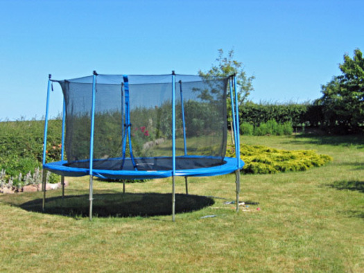 The Consumer Product Safety Commission estimates that nearly 10,000 emergency-room visits are due to trampoline-related injuries. Photo courtesy of: CPSC
