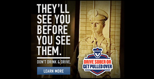 PHOTO: Mothers Against Drunk Driving says high visibility law enforcement campaigns are a proven deterrent against drunk driving. The 'Drive Sober or Get Pulled Over' campaign runs through Labor Day Weekend. Photo credit: MADD