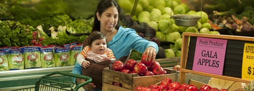 PHOTO: Single mothers would be hit hard by cuts to the SNAP or food stamp program, say advocates for low- and middle-income New Yorkers. Reductions in benefits are slated for November and some in Congress want further cuts. Courtesy USDA