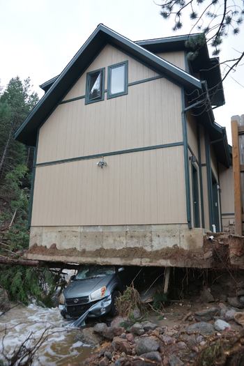 Photo: Thousands of homes are damaged or destroyed in parts of Colorado from the floods. Courtesy: Patrick Walsh