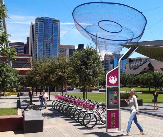 PHOTO: Phoenix launches a bikesharing program in December, where bicycles can be accessed by the minute or by subscription. CREDIT: Stacey Champion/Strategies360