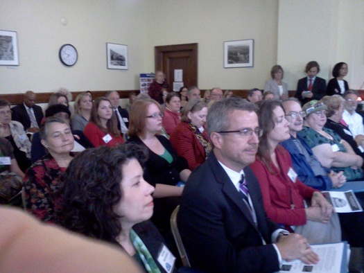 PHOTO: After months of work, individuals and advocacy groups have presented a bundle of ideas to lawmakers on how to deal with child poverty in West Virginia. Photo credit: Dan Heyman.