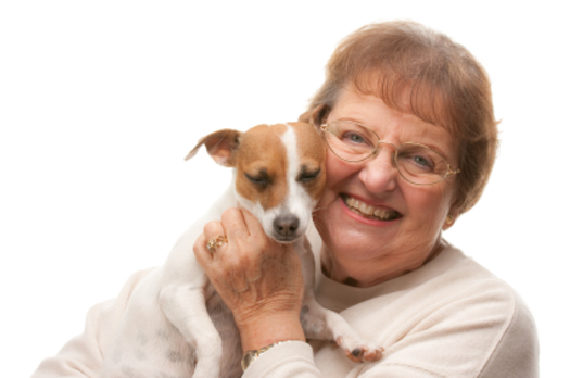 Photo: Pets can help seniors confront illness, depression and loneliness. Courtesy: AARP CO