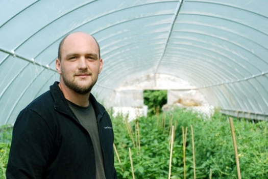 Vegetable grower Tim Huth says proposed new rules for food safety won't really do much to increase food safety, and could put growers like him out of business. Photo credit: Liz Setterfield, Third Coast Daily.
