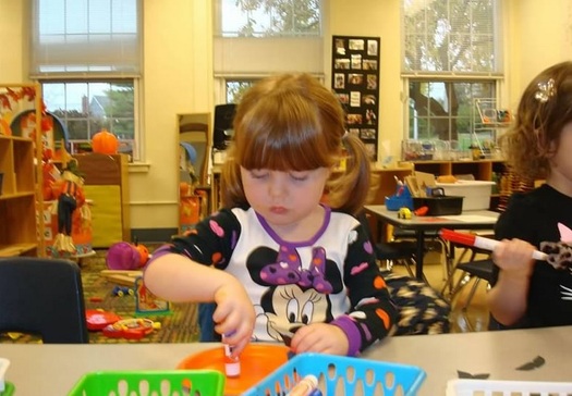 PHOTO: A new report from the Annie E. Casey Foundation sounds the alarm that better supports and investments are needed during a childs first eight years to ensure their success later in life. Photo available: child in preschool class. Credit: M. Kuhlman.