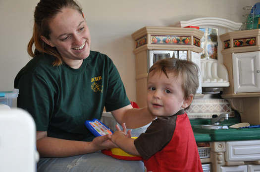 PHOTO: It's becoming more difficult for many families to access quality and affordable child care, as a new report shows the cost continues to grow faster than income. CREDIT: US Army