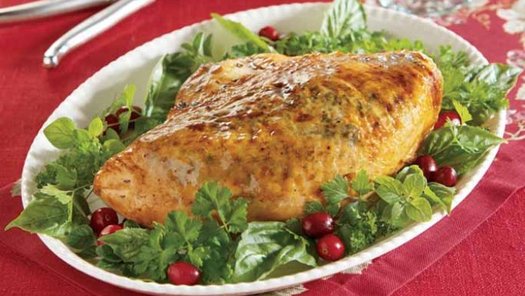 PHOTO: Roasted turkey breast with herbs is one of dozens of heart-healthy recipes offered by the American Heart Association, which says there are ways to avoid the excesses of the holiday season  but still manage to eat well. Courtesy AHA  