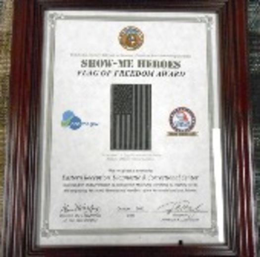 PHOTO: The Flag of Freedom Award has been given to hundreds of Missouri businesses that have successfully hired veterans under the state's 