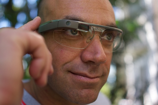 PHOTO: Google Glass, although not yet available to the general public, joins smart watches, wrist phones and all kinds of wearable cell phones and digital devices as hot consumer products for this holiday season � but scientists have health concerns about them. Photo credit: Wikipedia.org.