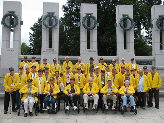 PHOTO: Honor Flight of Southern New Mexico works to make sure that New Mexico's veterans are able to visit the World War II Memorial and other important patriotic sites in the nation's capital. Photo courtesy Honor Flight of Southern New Mexico.