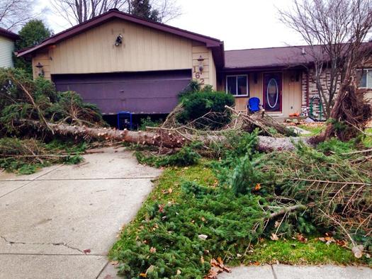 PHOTO: Thousands of homeowners are cleaning up after powerful storms ripped through the state earlier this week, but experts warn against rushing into repairs that sound too good to be true. Photo courtesy of Mona Shand.