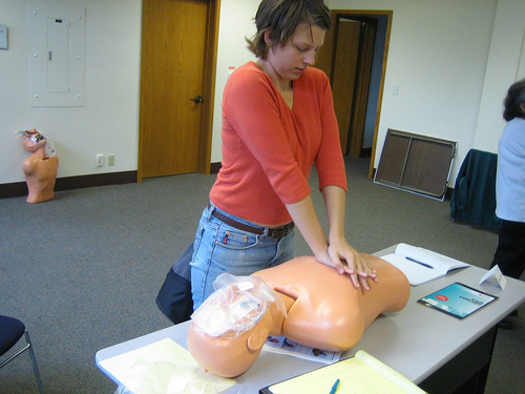 PHOTO: Bystander CPR can double or triple survival rates for heart attack victims. CREDIT: Shad Bolling 