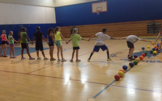 Photo: Students at Skyview Middle School in Colorado Springs participate in PE. Courtesy: Anthony Marino