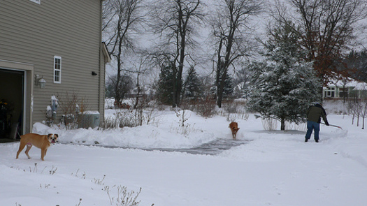 PHOTO: With shovels out again in North Dakota, citizens are being told to pay attention to their heart, since issues can arise especially among the elderly and those not used to strenuous exercise. CREDIT: Uriah Welcome