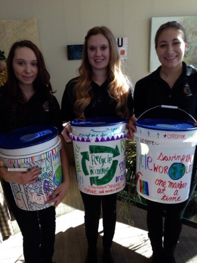 PHOTO: Recycling used markers into renewable energy describes a new City of Las Vegas program. Photo Credit: City of Las Vegas.