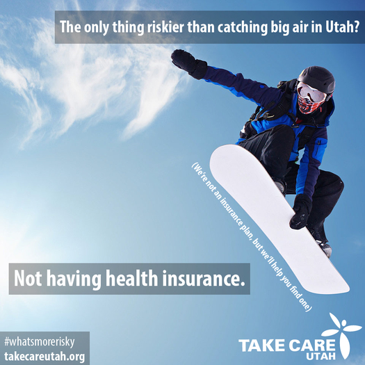 PHOTO: Young adults in Utah who don't have health insurance are the target of a new social media campaign. Photo courtesy of Take Care Utah. 