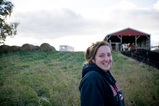 Photo: Bridges on her Shelby dairy farm. Courtesy: RAFI USA