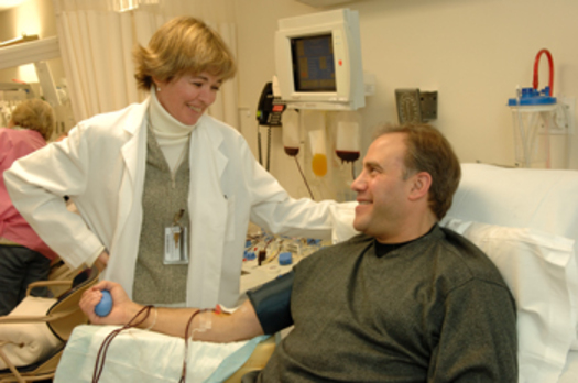 PHOTO: A blood donation can be a lifesaving gift, which is why the American Red Cross hopes people will take time out of their holiday schedules to visit a local blood center or blood drive. Photo courtesy NIH
