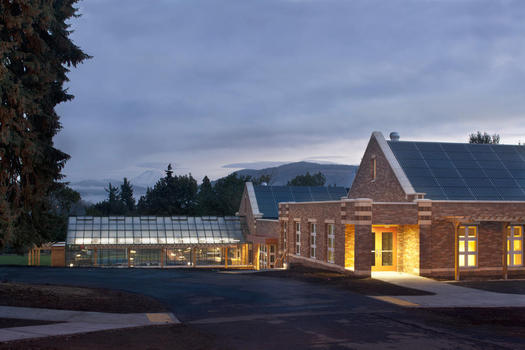 PHOTO: The science and music building at Hood River Middle School is one of a tiny but growing number of 