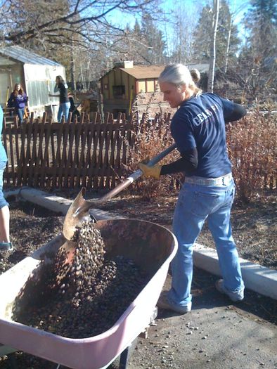 PHOTO: Yard and garden cleanup are just some of the tasks for volunteers on this National Day of Service. Close to 200 people in central Oregon have signed up for three major painting and fix-up projects for nonprofit groups. Photo courtesy Volunteer Connect.  