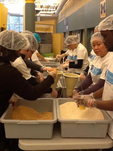 PHOTO: For the 21st year, students, staff and alumni from the University of Michigan-Dearborn will celebrate MLK Day by donating their time to service projects around metro Detroit. Photo courtesy U of M-Dearborn. 