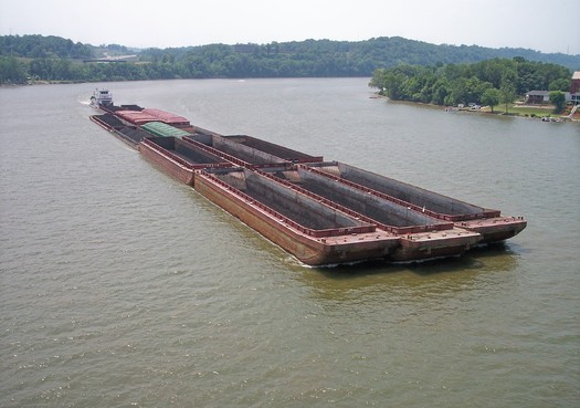 PHOTO:The recent West Virginia chemical spill is heightening concerns about a U.S. Coast Guard proposal to allow the waste from hydraulic fracturing or ‘fracking’ to be shipped on waterways, including the Ohio River. Photo courtesy of noaa.gov.