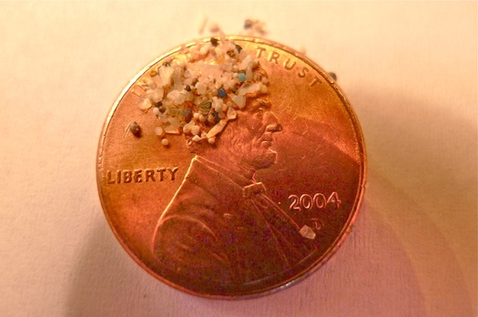 Photo: Tiny beads of plastic from facial and body cleansers have been collected from water samples in the Great Lakes, and the scientists who found them are now working to keep them out of the water system. Photo courtesy 5 Gyres Institute.