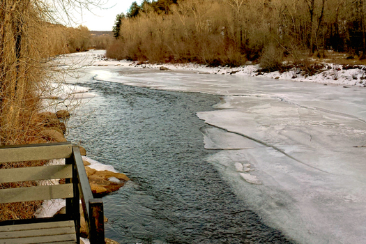 PHOTO: The Dolores River drains a 4,500 square-mile area in southwest Colorado, where snowpacks are about 90 percent of normal. Basins in other parts of the state are as much as 140 percent of average. Credit: Mark Duggan.