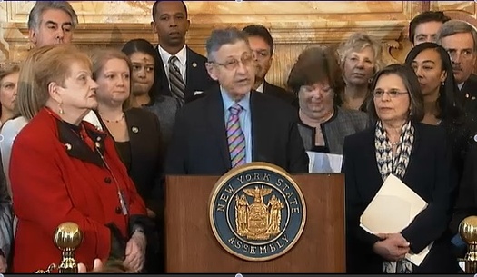 PHOTO: New York Assembly Speaker Sheldon Silver introduced a package of legislation Wednesday that would enact paid family leave and increase access to child care for low-income families. Courtesy Rep. Silver's office.