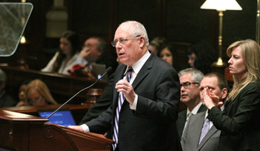 PHOTO: Illinois Governor Pat Quinn is calling on lawmakers to make the states temporary income tax increase permanent. Photo courtesy Governor's office.