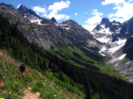 PHOTO: In addition to breathtaking views of places such as Fisher Peak, the North Cascades National Park complex reported contributing $26.4 million to the local economy in 2013. Photo credit: Autumn Carlsen, National Park Service.