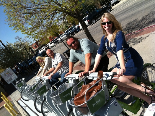 PHOTO: GREENbike is a big hit in Salt Lake City and is among the nation's most successful bicycle share program. Photo courtesy GreenBike SLC Bike Share.
