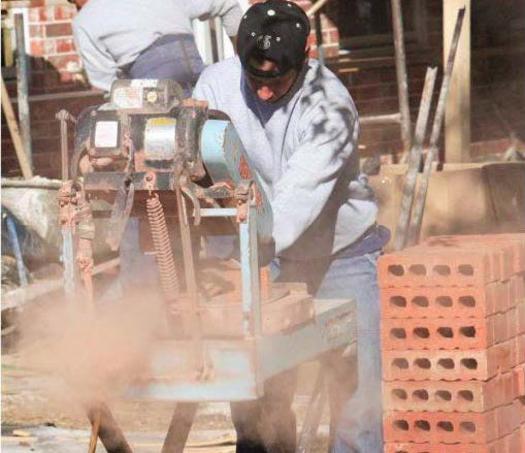 PHOTO: Construction and hydraulic fracturing are industries where workers are exposed to silica dust. OSHA is proposing rules to minimize exposure, since the dust is linked to chronic respiratory illnesses and deaths. Photo credit: OSHA