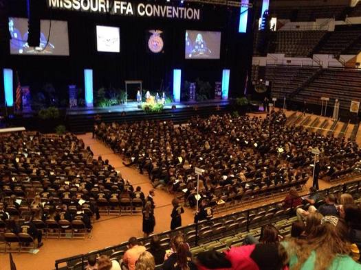 PHOTO: Missouri farms of the future will rely heavily on technology, and young farmers can lead the way. That was one of the messages of this year's Future Farmers of America state convention, where the theme was 