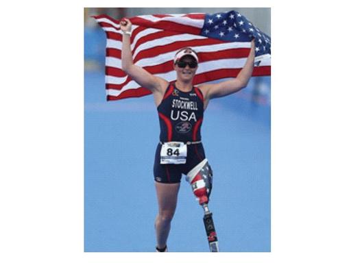PHOTO: Melissa Stockwell lost her leg to an IED in Iraq, but that didn't stop her from becoming a world champion athlete. She's speaking in West Virginia this week. Photo courtesy of Stockwell. 