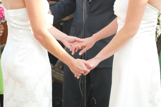 PHOTO:As marriage equality hangs in the balance in Michigan, many same-sex couples and their families face uncertainty in their lives. Photo credit: Emily Roesly/morguefile.