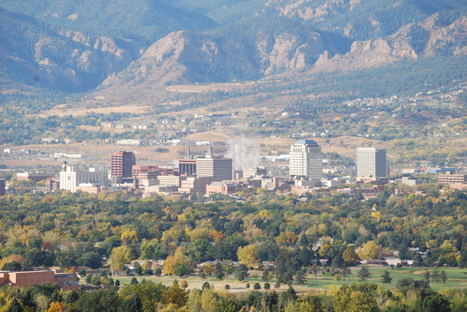 PHOTO: Several Colorado cities, including Colorado Springs, have been recognized by the American Lung Association as being some of the cleanest U-S cities. Photo credit: Wikipedia. 
