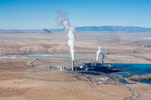 PHOTO: Four Corners Power Plant. Photo courtesy of EcoFlight and San Juan Citizens Alliance.