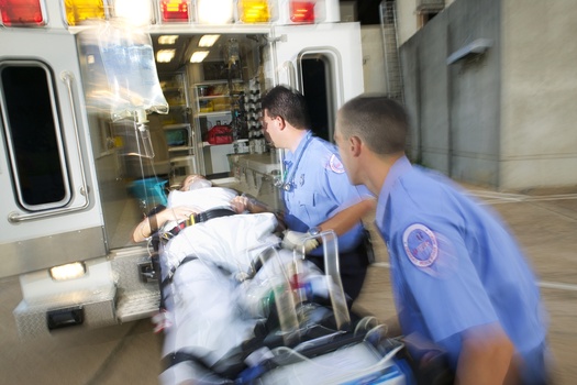 PHOTO: This is Emergency Medical Services (EMS) Week in North Dakota and health professionals are using the event to remind people that calling 911 is the fastest way to get life-saving treatment. Photo credit: American Heart Association