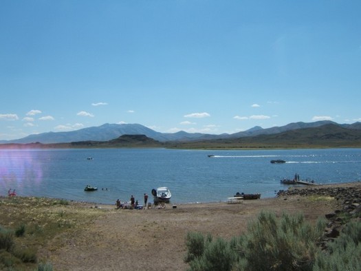 PHOTO: Citing a possible fish die-off because of drought, Nevada wildlife officials are lifting fishing catch limits at Wild Horse and Willow Creek reservoirs. Photo courtesy Nevada State Parks.