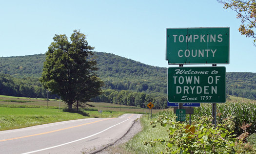 PHOTO: The town of Dryden is one of two municipalities with zoning laws banning fracking for natural gas. Their cases are being argued today in New York's highest appeals court. Photo courtesy of the town of Dryden.