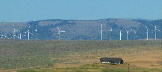 PHOTO: The new EPA rule to reduce carbon pollution from existing coal-fired power plants has been unveiled. Renewable Northwest says the move brings more value to Montana's wind power. Photo courtesy of Deborah C. Smith.