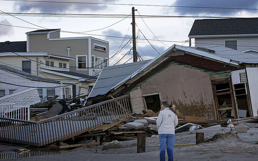 PHOTO: Coastal storm damage, such as in the wake of Superstorm Sandy, will be more frequent as sea levels rise through the century in the Northeast, according to a new report. Photo courtesy Risky Business Project.