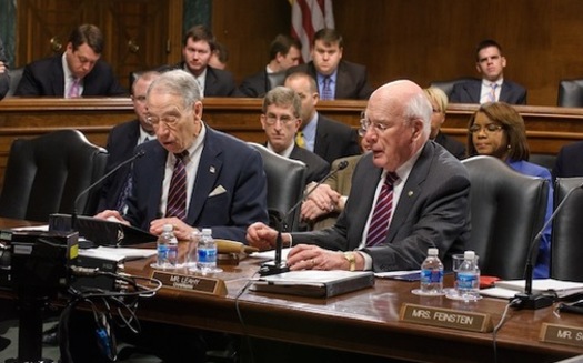 PHOTO: The U.S. Senate Judiciary Committed voted on Thursday to pass a proposed constitutional amendment to give states and Congress more control of political campaign spending. The 10-8 vote was along party lines. Photo courtesy U.S. Senate Judiciary Committee.