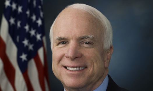 PHOTO: Senator John McCain, once an advocate for campaign finance reform, is among those opposed to a proposed constitutional amendment that would give Congress and states control of political campaign spending limits. Photo courtesy of the Office of Senator McCain.