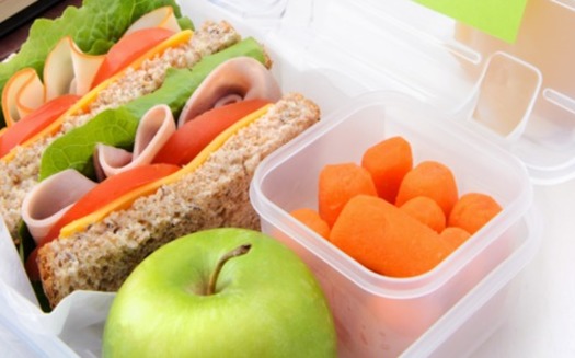 PHOTO: Nutritionists recommend including some combination of two fruits and two vegetables in a child's lunchbox, and having them help with the selection and lunch-packing process. Photo courtesy of HealthyChild.org.