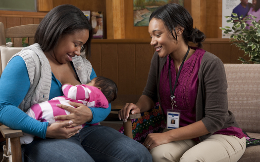 PHOTO: Efforts to get more mothers to breastfeed their babies are paying off as 79 percent of moms in the U.S. begin nursing, and the health benefits for them and their babies are many. Photo credit: California Department of Public Health.