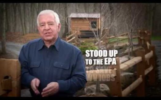 GRAPHIC: Outside groups have spent or committed to spend about $5.5 million for political ads in West Virginia's 3rd congressional race, where Congressman Nick Rahall is running against state Sen. Evan Jenkins. That's about one-and-a-half times what the candidates and the parties are spending. Screengrab from an ad by Nick Rahall for Congress.