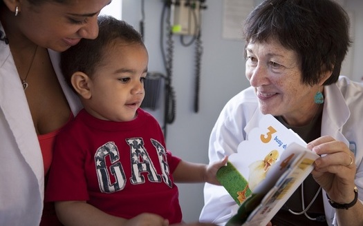 PHOTO: The national organization Reach Out and Read distributes books through pediatrician offices at children's well-check visits. Photo courtesy of Reach Out and Read.